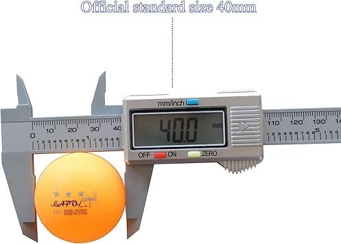 MAPOL 100 Counts 3Star Orange Practice Ping Pong Balls Advanced Table Tennis Balls