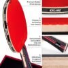 Ping Pong Paddle Professional Racket Table Tennis Racket with Carrying Case